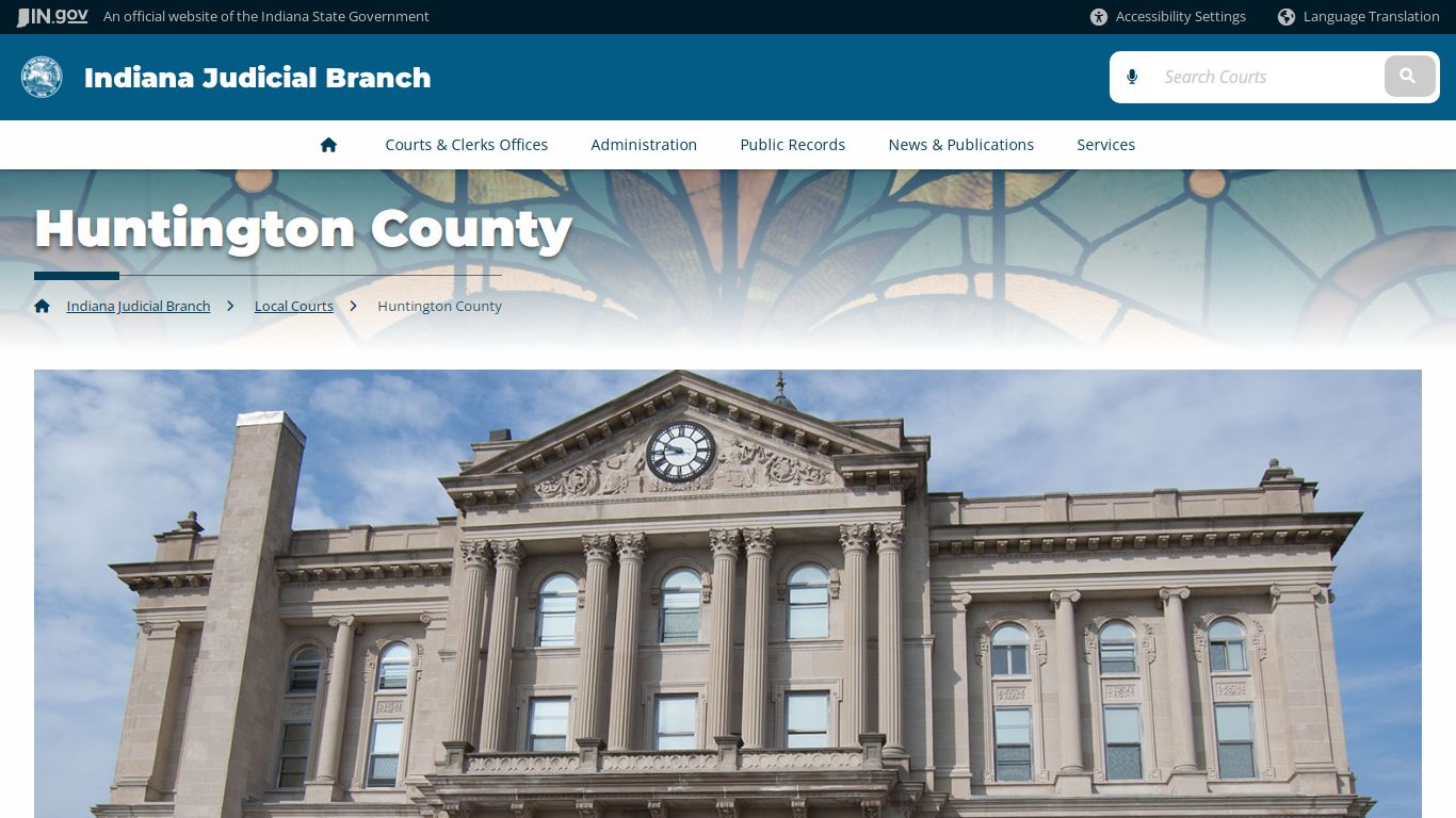 Huntington County - Courts
